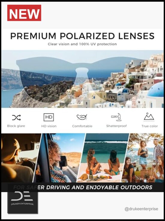 Vintage Round Sunglasses with Polarized UV400 Lenses, Lightweight Composite main image 4